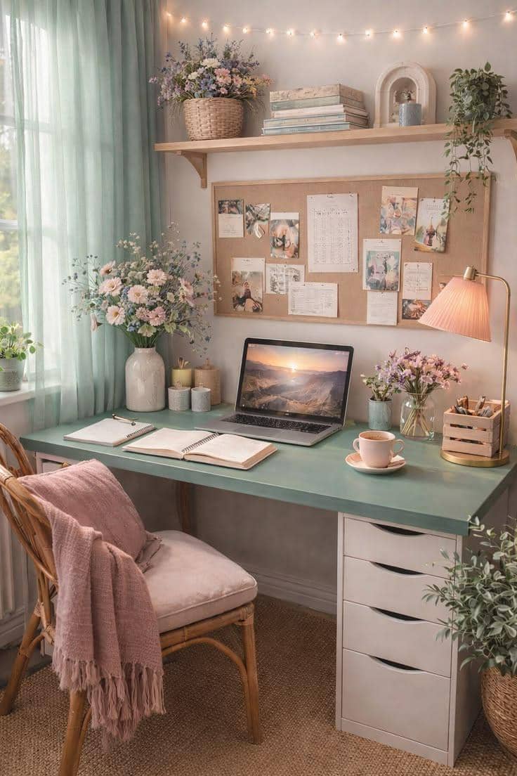 ide dekorasi kamar tidur feminin