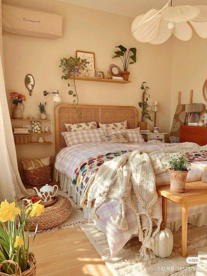 ide dekorasi kamar tidur feminin