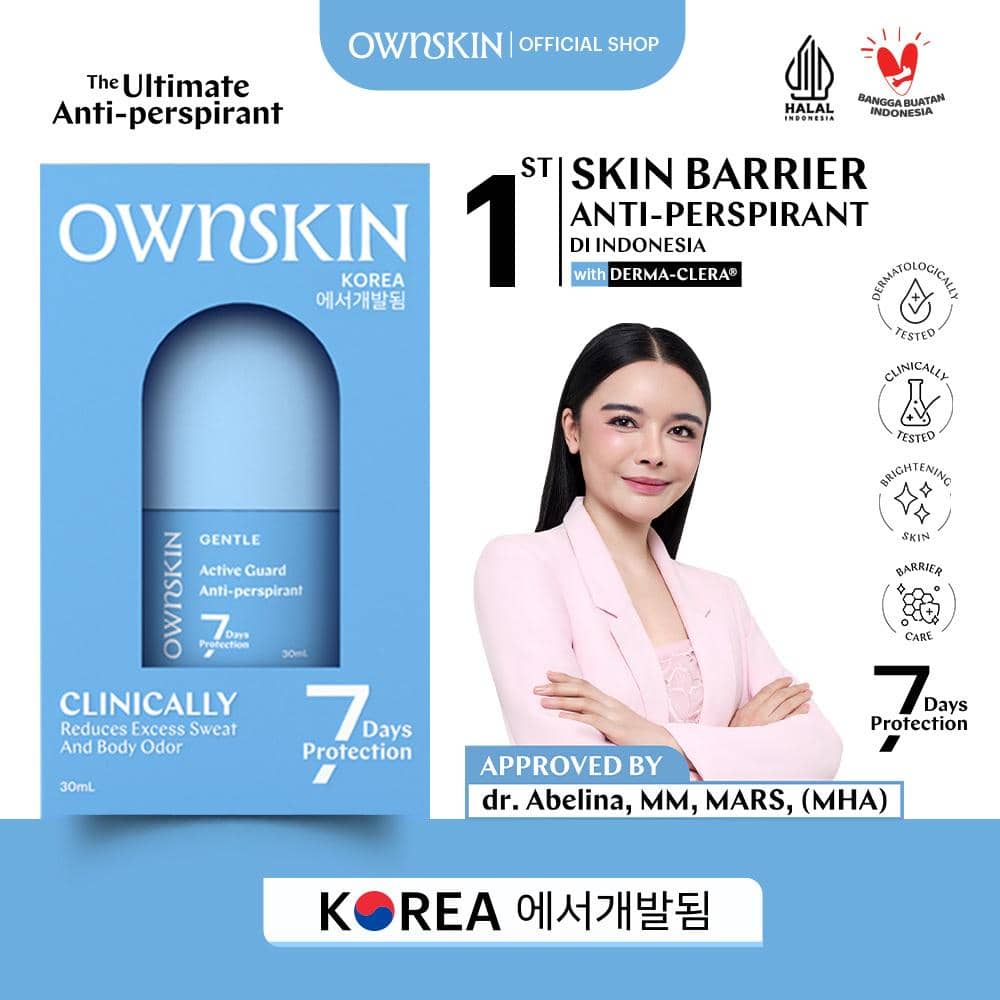 OWNSKIN Antiperspirant Gentle Active Guard Roll On