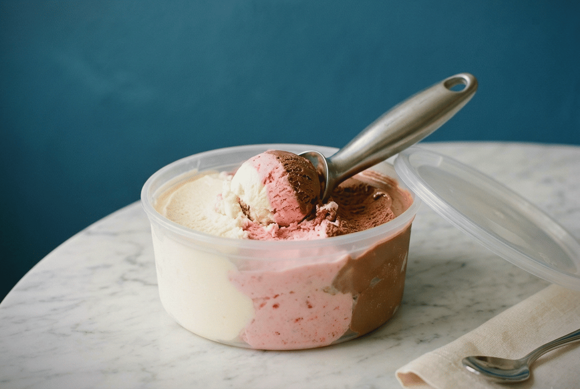 ilustrasi neapolitan ice cream