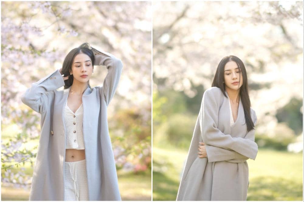 10 Photoshoot Anya Geraldine di Jepang, Berlatar Taman Sakura!