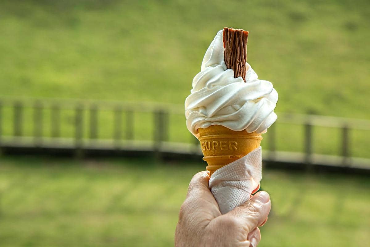 ilustrasi vanilla soft serve