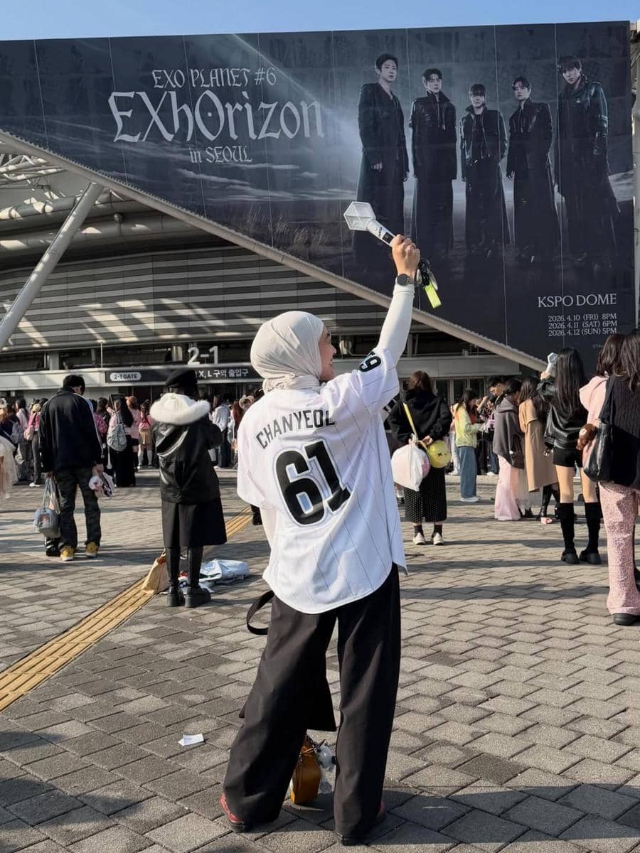 Dian Ayu nonton konser EXO di Seoul