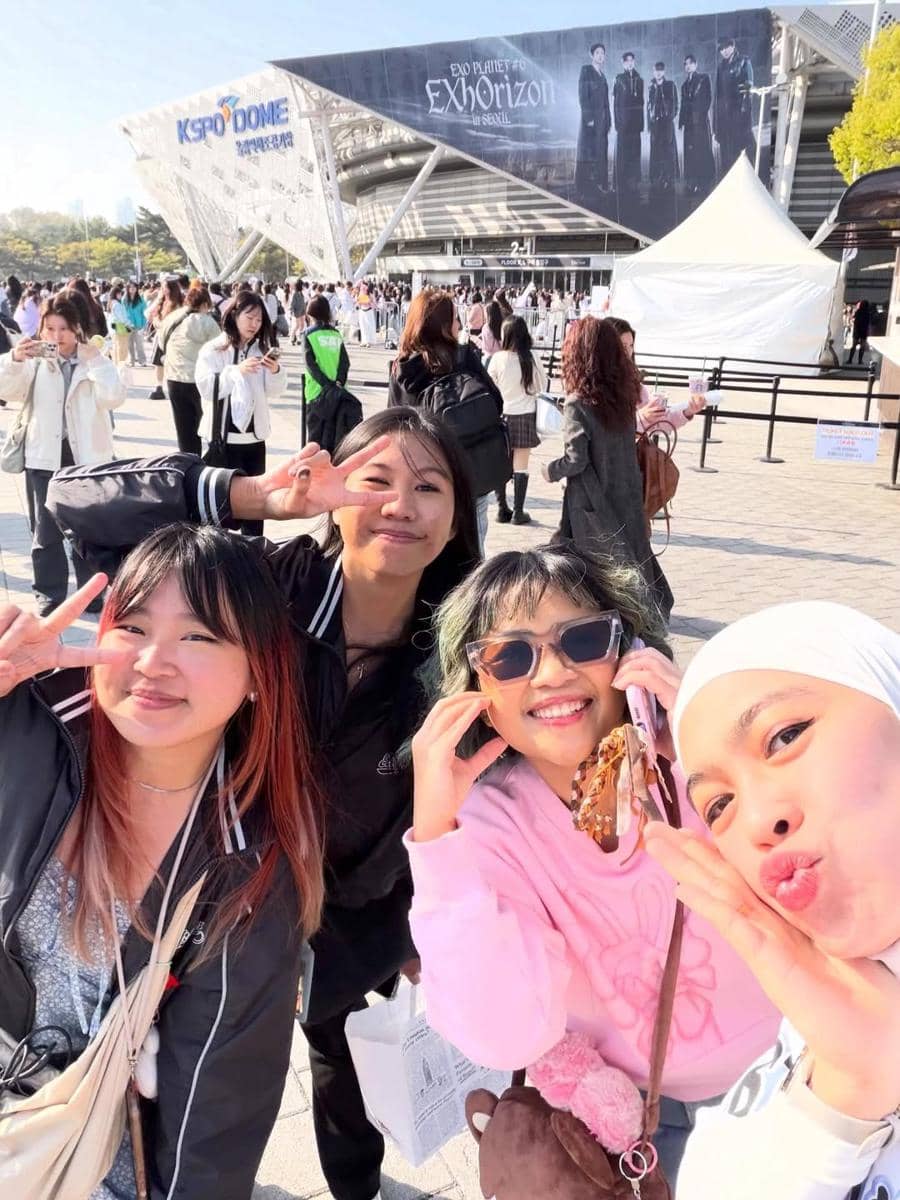 Dian Ayu nonton konser EXO di Seoul