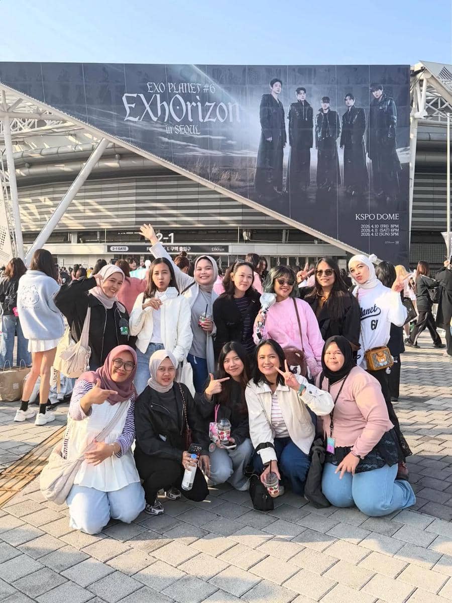 Dian Ayu nonton konser EXO di Seoul