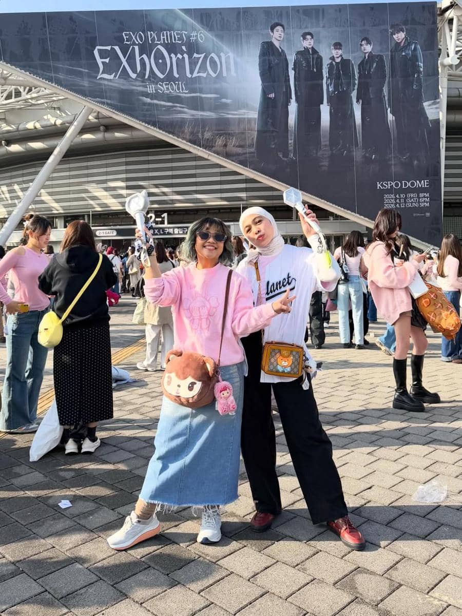 Dian Ayu nonton konser EXO di Seoul