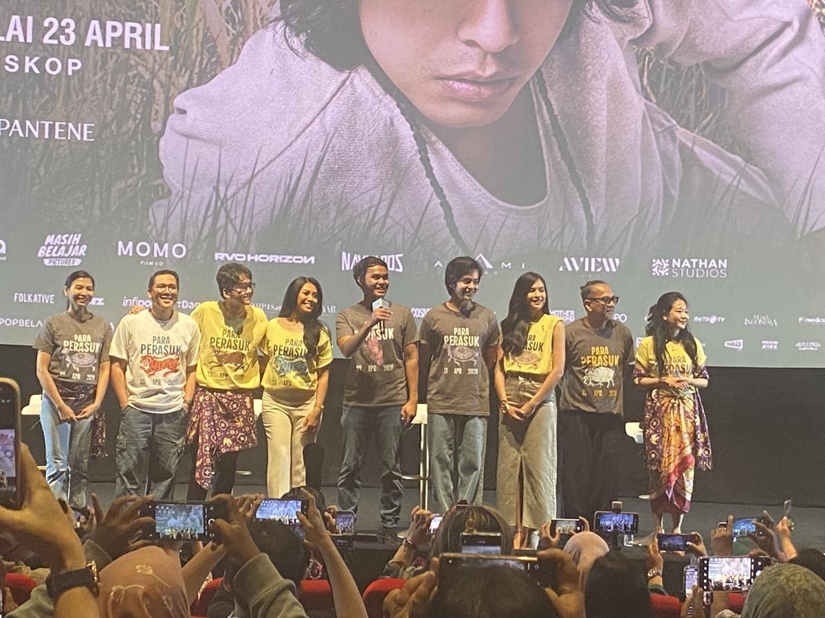 press conference film Para Perasuk di XXI Epicentrum, Selasa (14/4/2026)