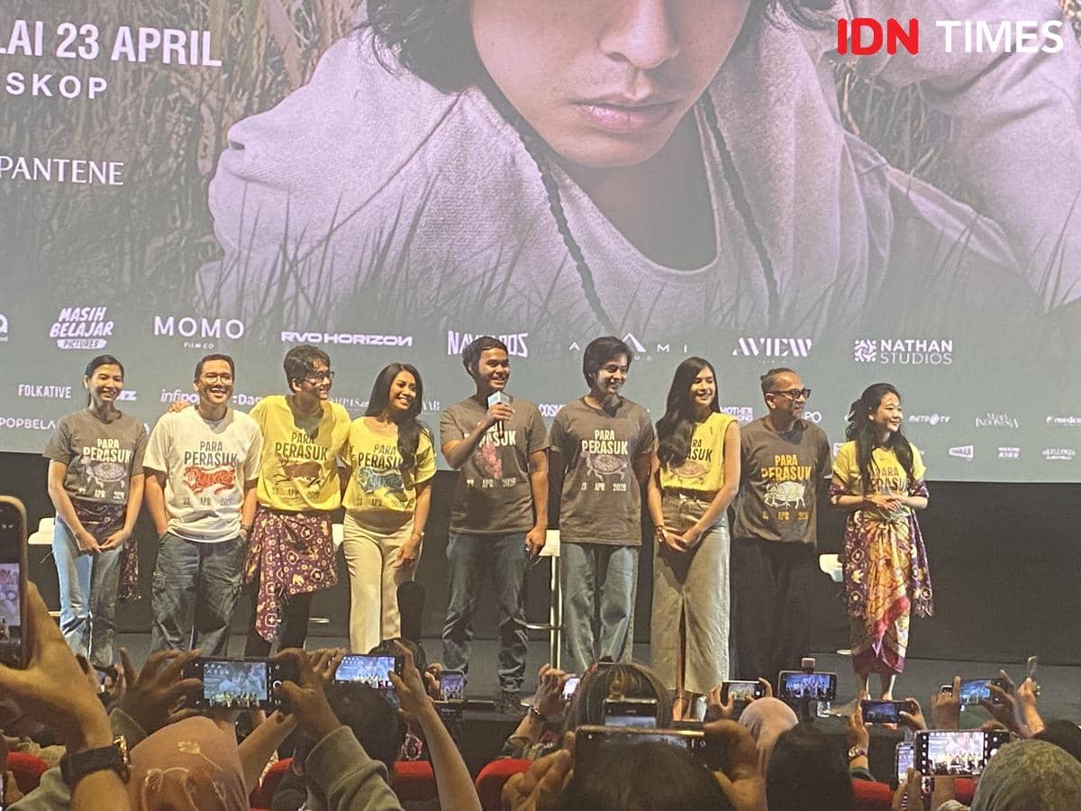 press conference film Para Perasuk di XXI Epicentrum, Selasa (14/4/2026)