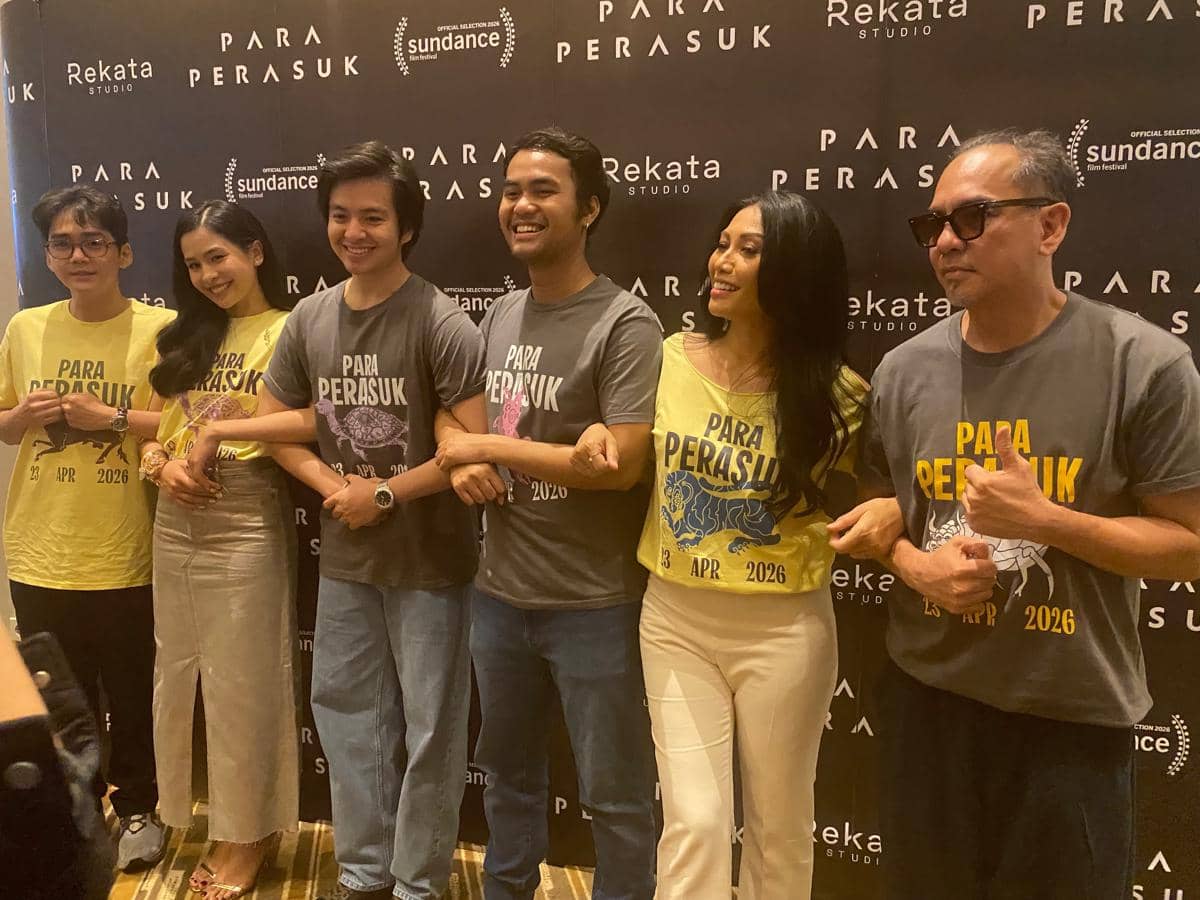 press conference film Para Perasuk di XXI Epicentrum, Selasa (14/4/2026)
