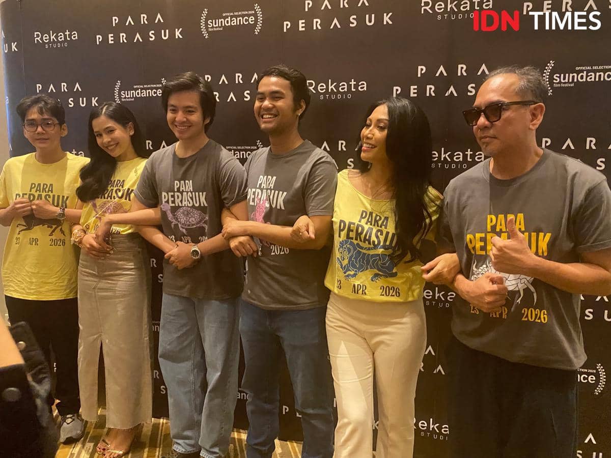 press conference film Para Perasuk di XXI Epicentrum, Selasa (14/4/2026)