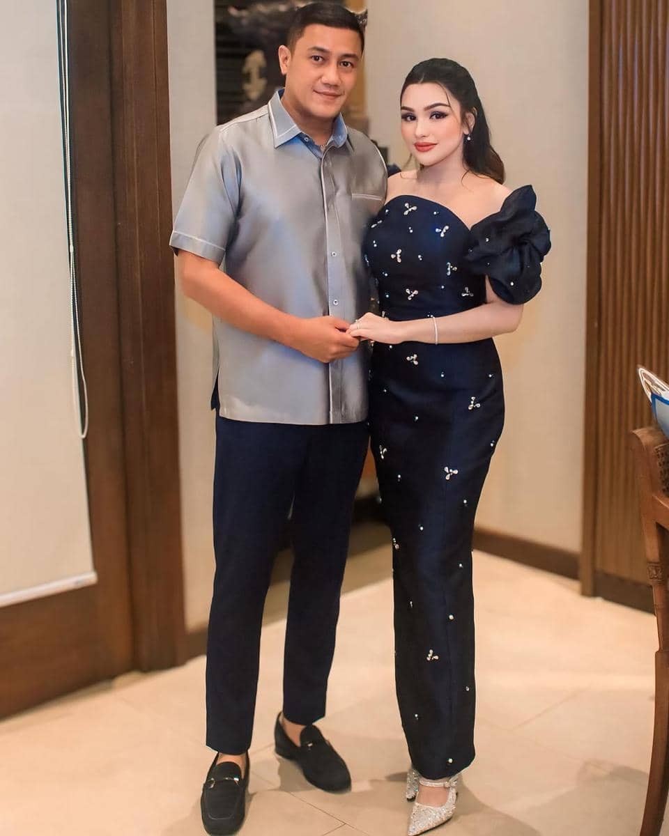 ootd couple Teuku Rafly Pasya dan Nourah Sheivirah