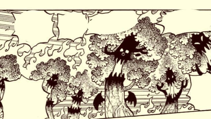 pepohonan hidup karena imu. (Dok. Eiichiro Oda, Shueisha/One Piece)