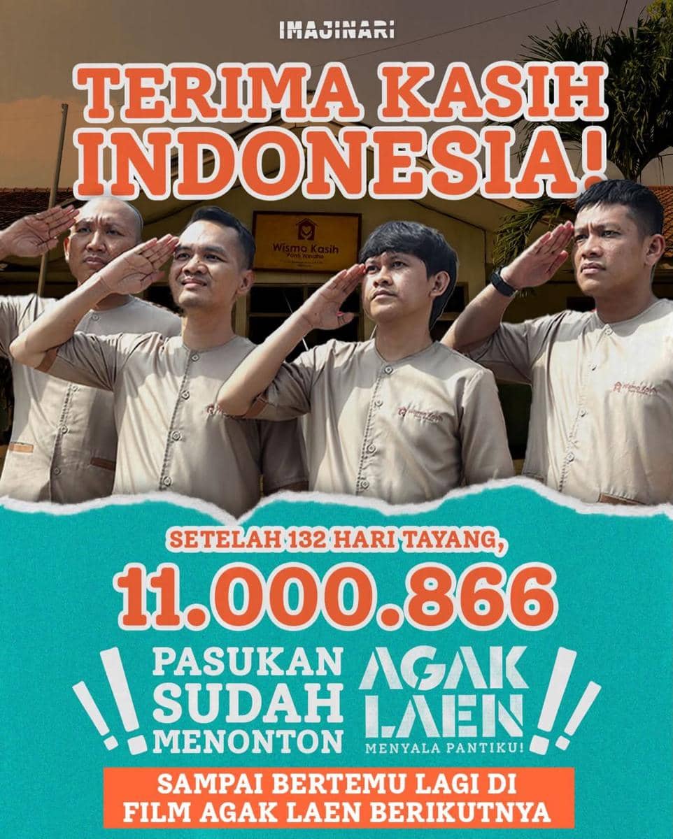 Agak Laen: Menyala Pantiku! akhirnya turun layar