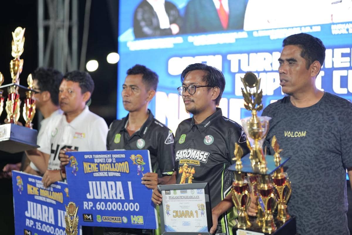 Juara Domino Sidrap 2026, Dev Walet-Dce Raih Rp60 Juta
