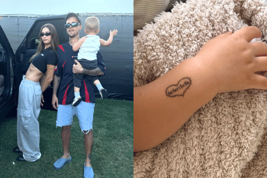 7 Potret Hailey dan Anaknya Temani Justin Bieber Latihan di Cochella