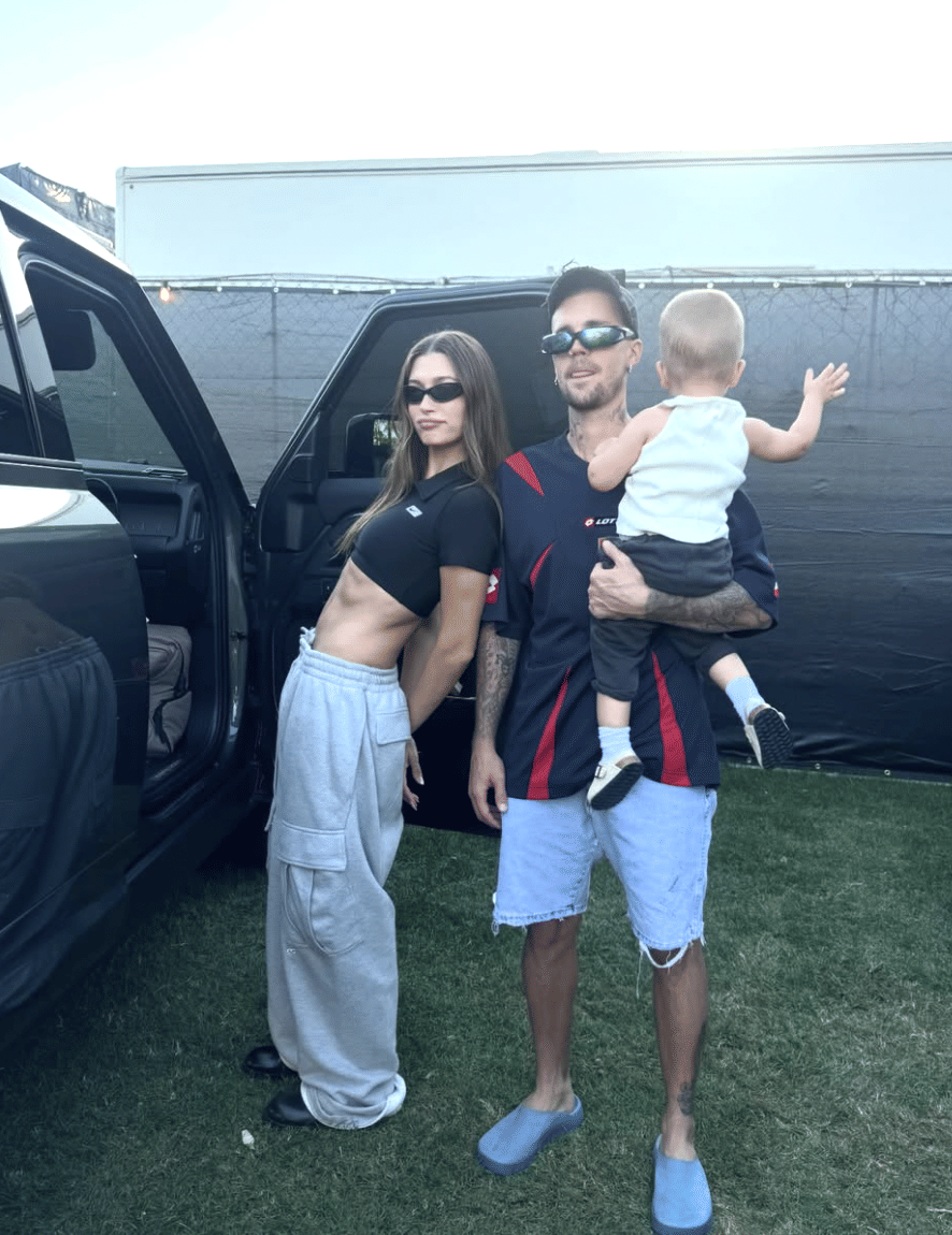 momen Hailey menemani Justin Bieber latihan di Coachella 2026
