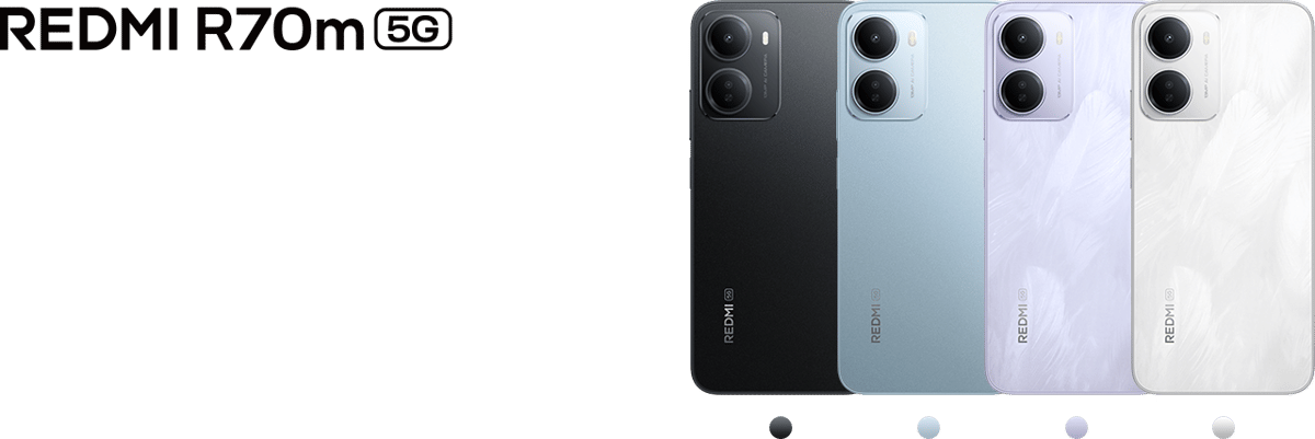 empat opsi warna Xiaomi Redmi R79 dan Redmi 70m 