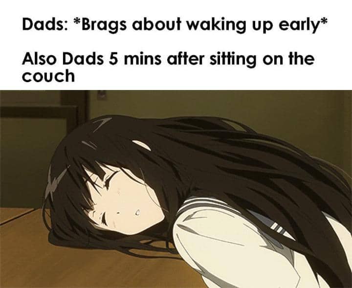 meme anime tentang bangun cepat