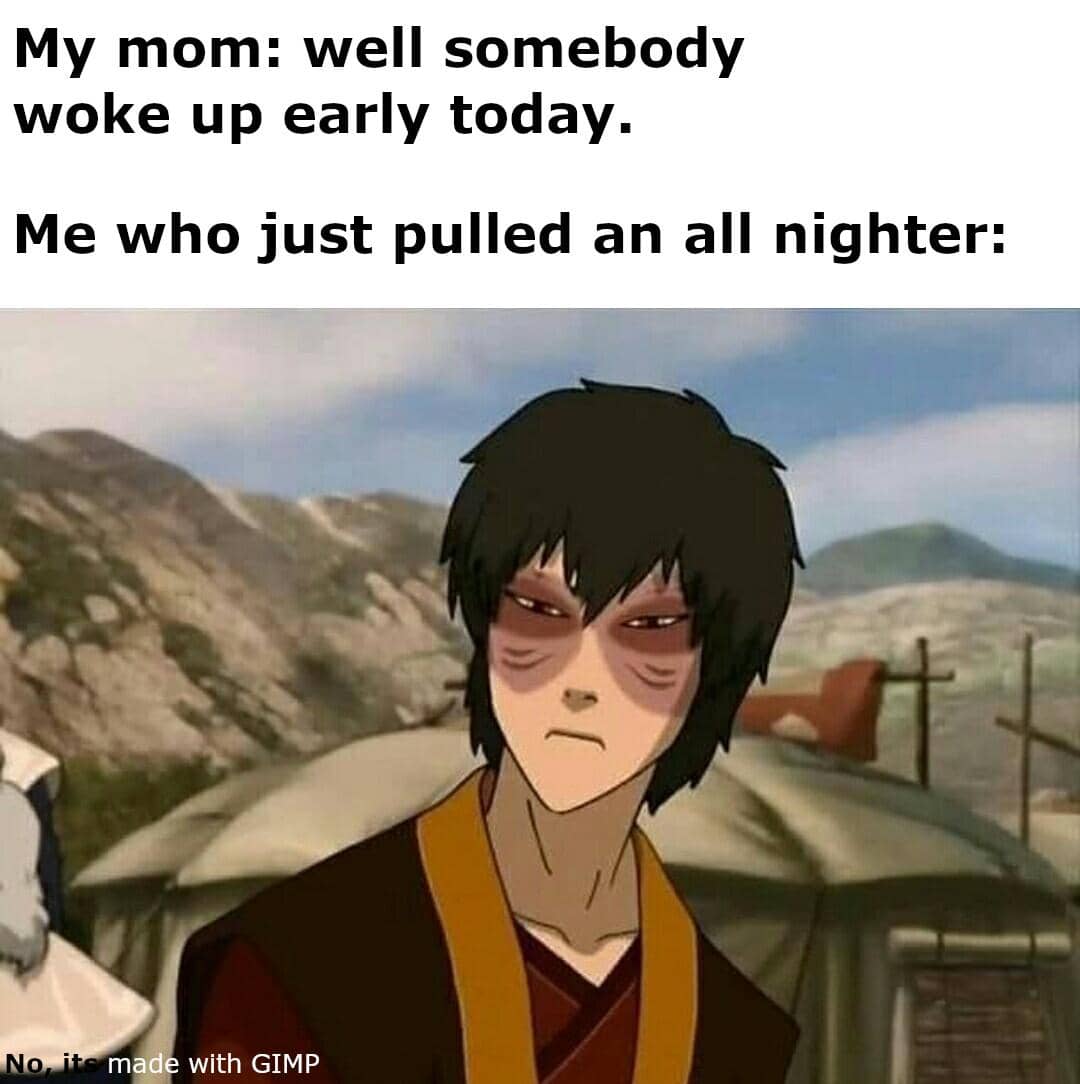 meme kartun tentang bangun cepat