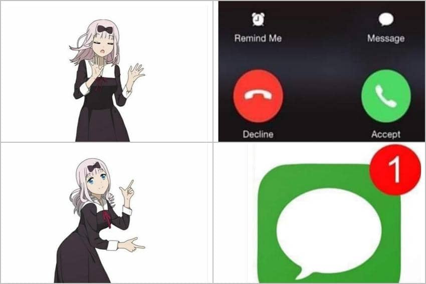 8 Meme Anime tentang Panggilan Telepon, Ditelepon Deku dan Dio