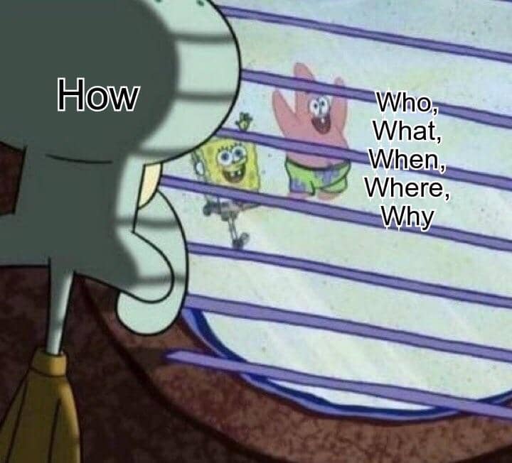 meme SpongeBob tentang belajar bahasa Inggris