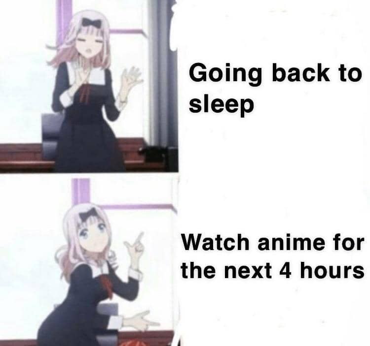 meme anime tentang bangun cepat