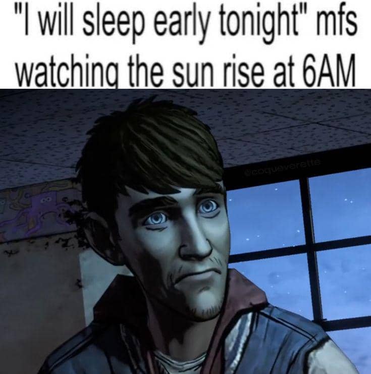 meme kartun tentang tidur cepat