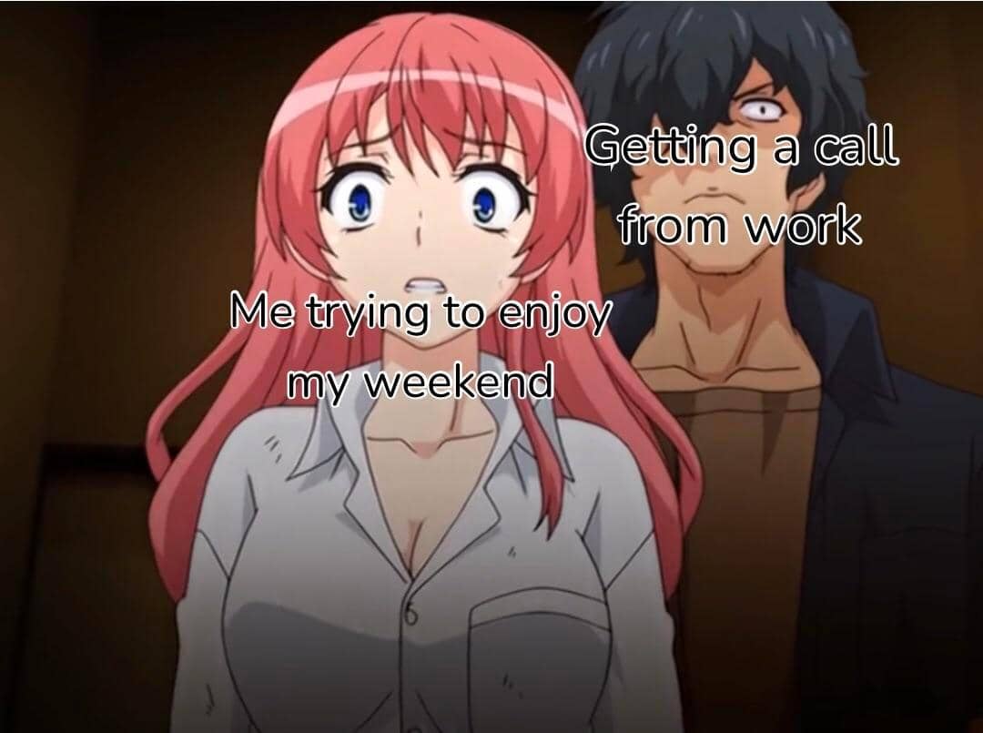 meme anime tentang panggilan telepon