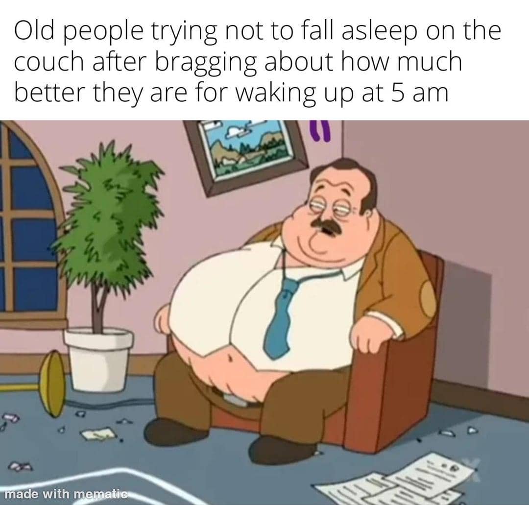 meme kartun tentang bangun cepat