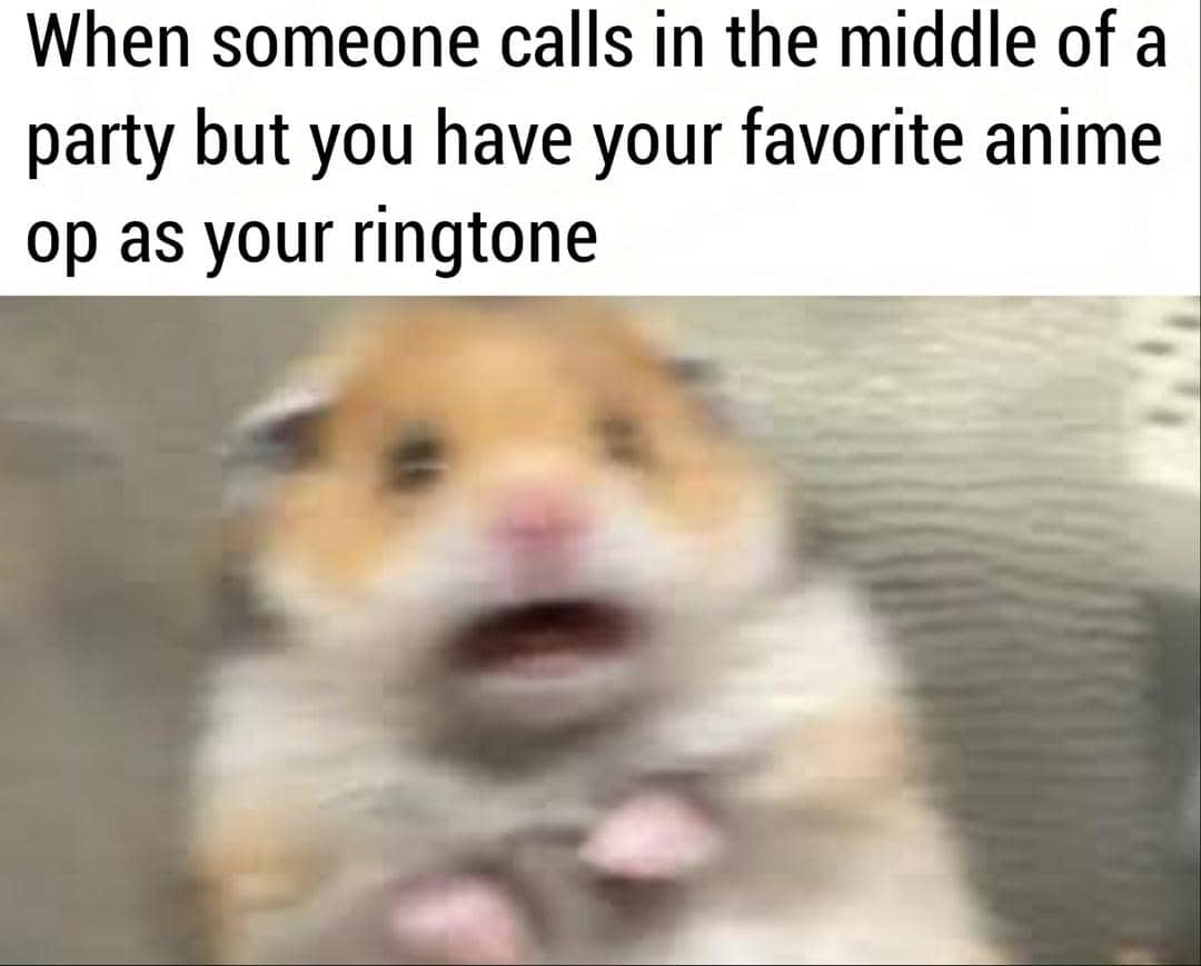 meme anime tentang panggilan telepon