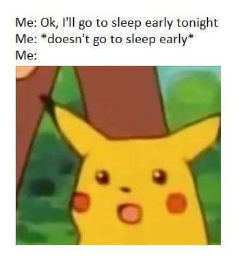 meme kartun tentang tidur cepat