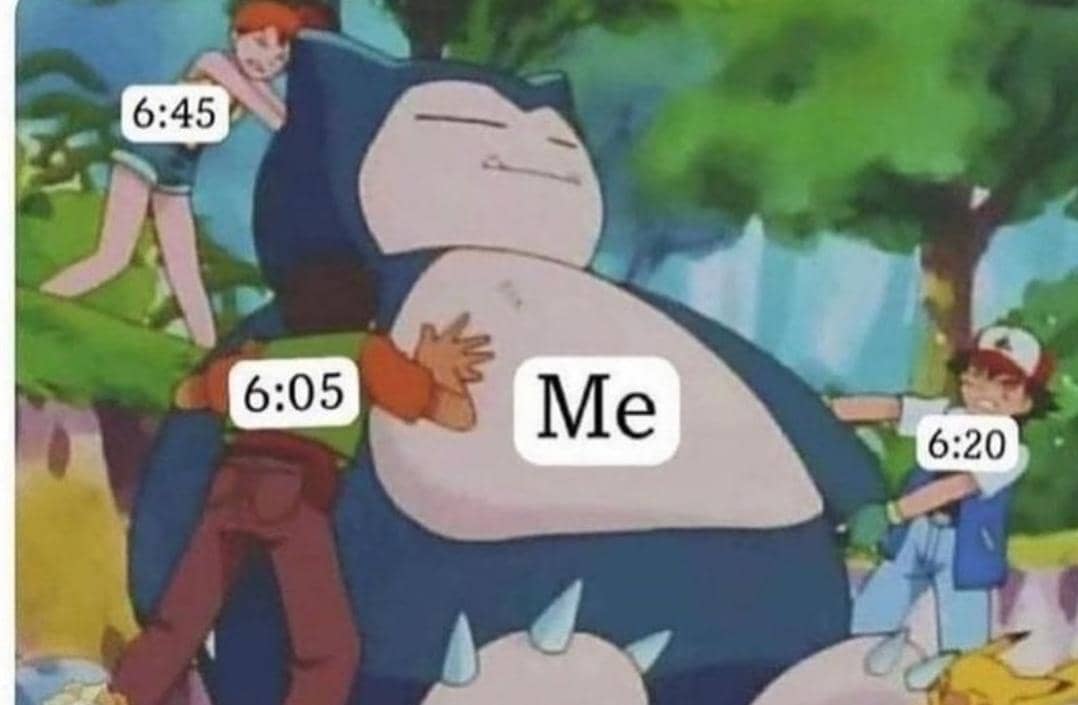 meme kartun tentang bangun cepat