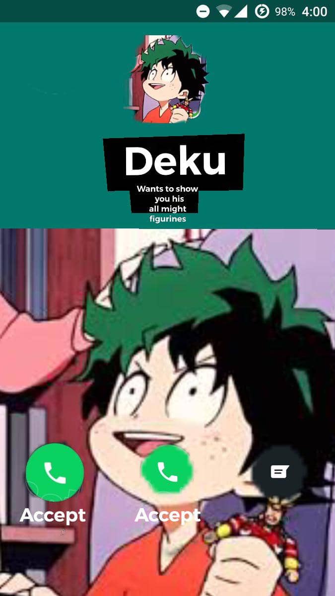 meme anime tentang panggilan telepon