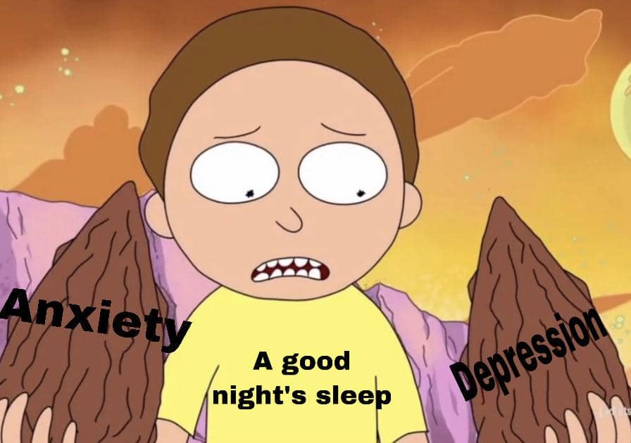 meme kartun tentang tidur cepat