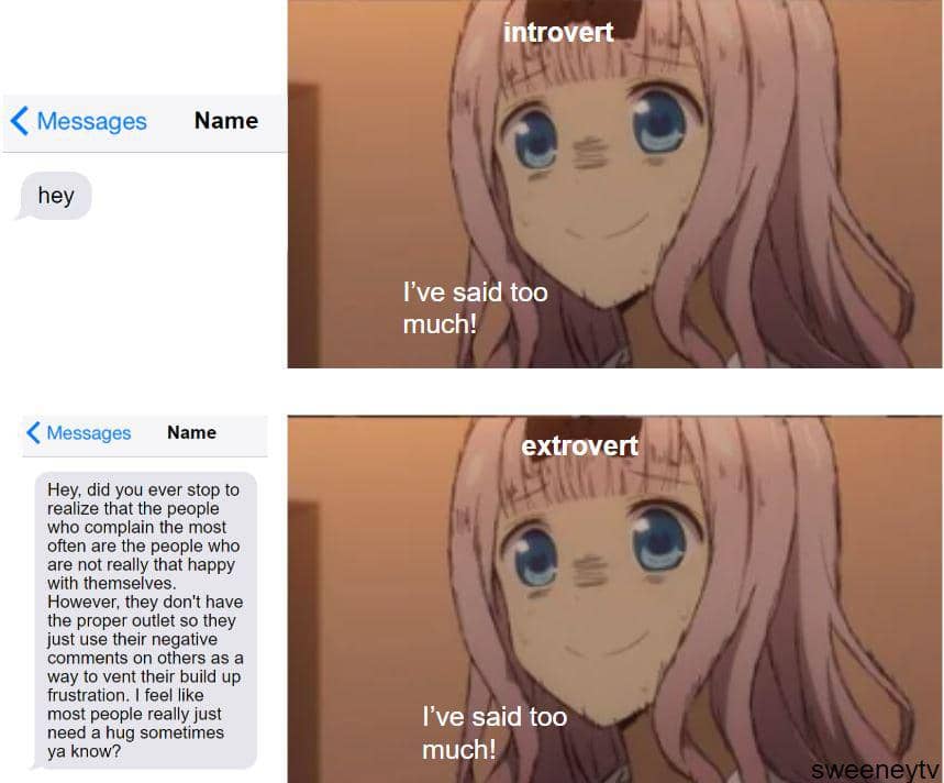 meme anime tentang oversharing