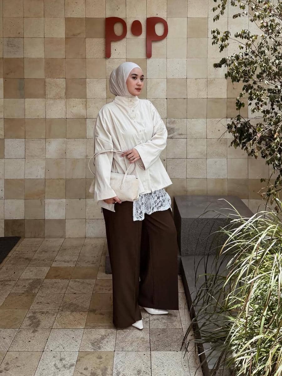 OOTD Nuansa Cokelat ala Alifia Diannisa