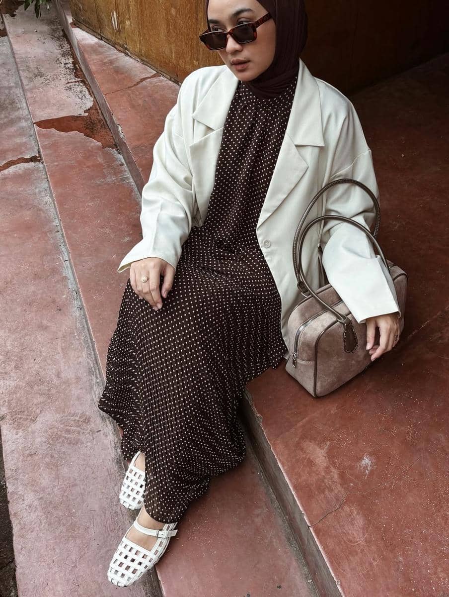 OOTD Nuansa Cokelat ala Alifia Diannisa