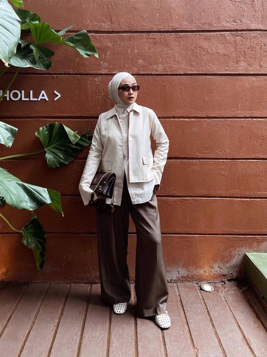 OOTD Nuansa Cokelat ala Alifia Diannisa