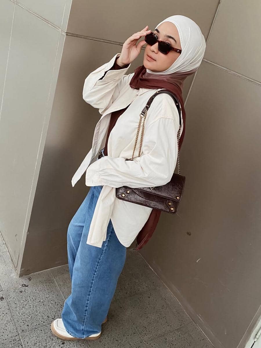 OOTD Nuansa Cokelat ala Alifia Diannisa