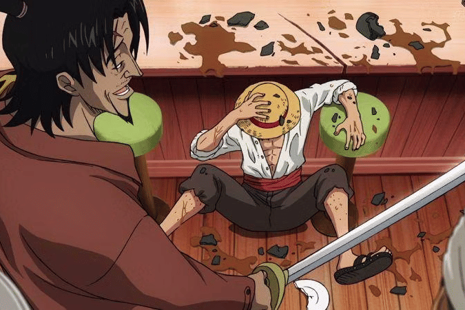 Higuma mempermalukan Shanks.