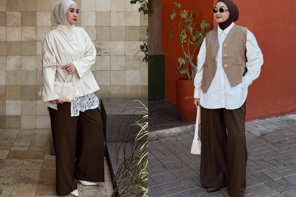 7 Ide Outfit Nuansa Cokelat ala Alifia Diannisa, Look-nya Hangat!