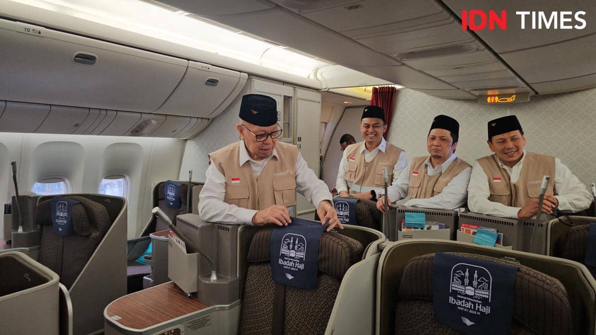 Jemaah Haji Lansia Bakal Ditempatkan di Kelas Bisnis Garuda Indonesia
