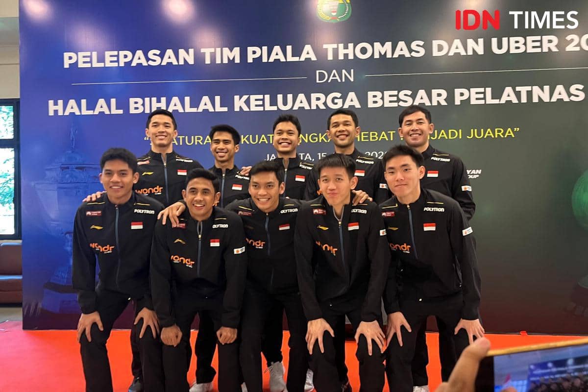 Tim Indonesia di Thomas Cup 2026. (IDN Times/Margith Damanik)