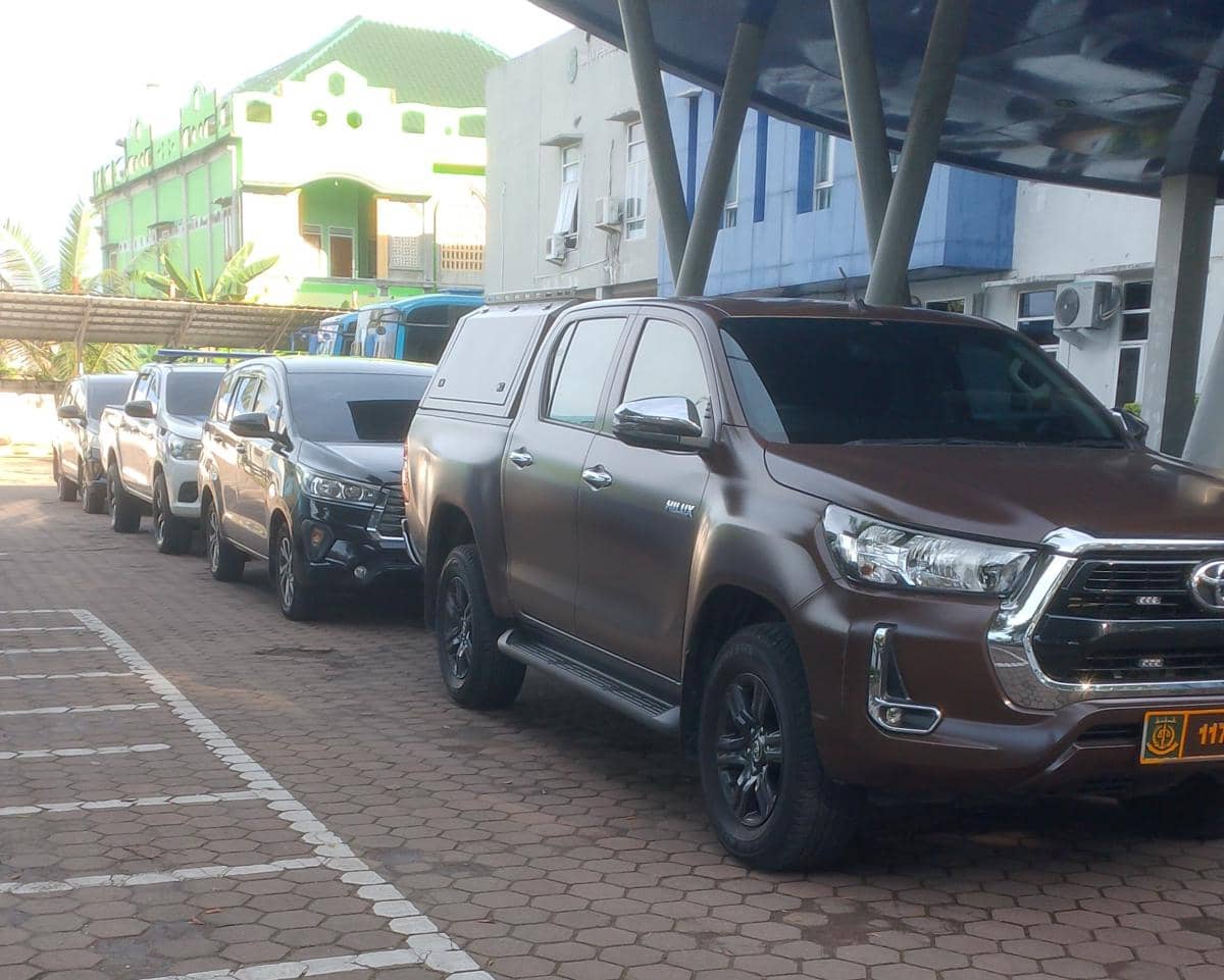 Tim Kejati Sumsel saat menggeledah kantor Dishub Muba.