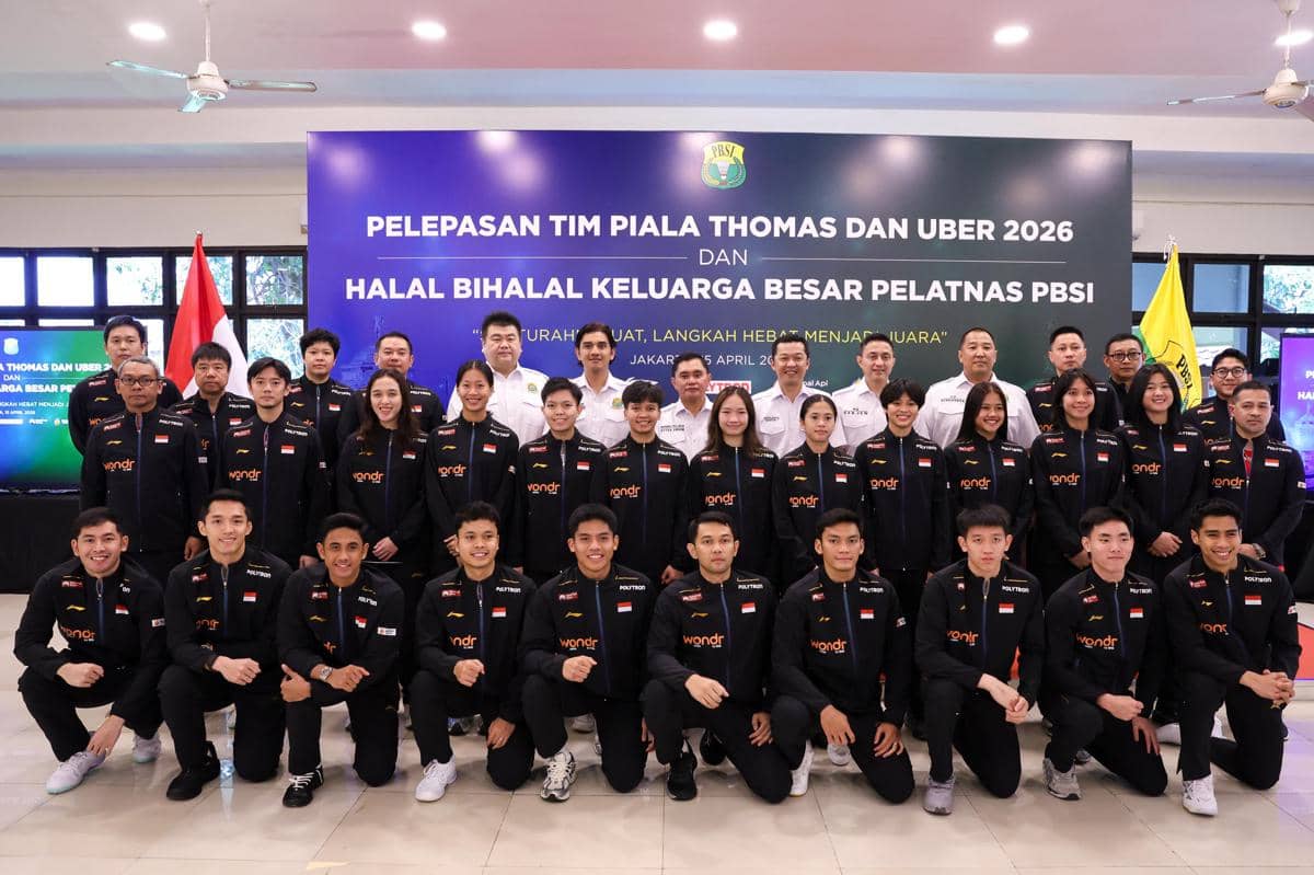 Pelepasan tim Indonesia untuk Thomas dan Uber Cup 2026 