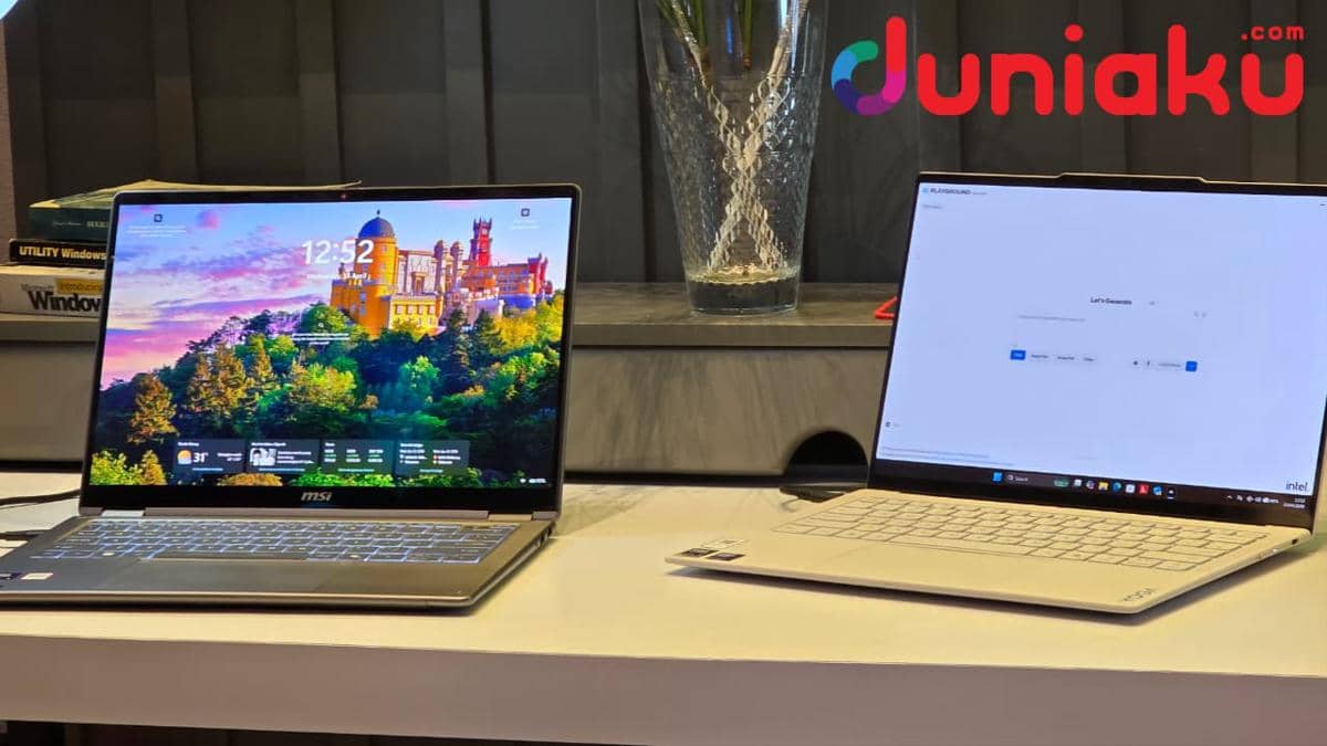 Laptop yang dipamerkan di acara Intel Core Ultra Series 3 Media Launch. Fotografer: Fahrul Nurullah.