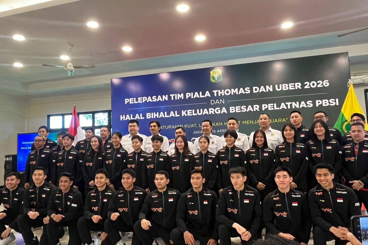 Pelepasan tim Indonesia untuk Thomas dan Uber Cup 2026 (IDN Times/Margith Damanik)