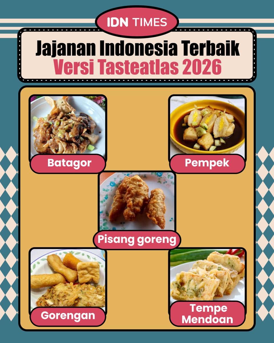 Infografik jajanan Indonesia terbaik di dunia 