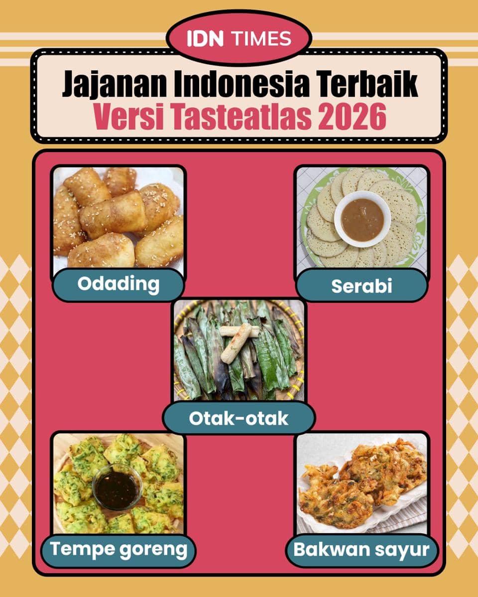 Infografik jajanan Indonesia terbaik di dunia  