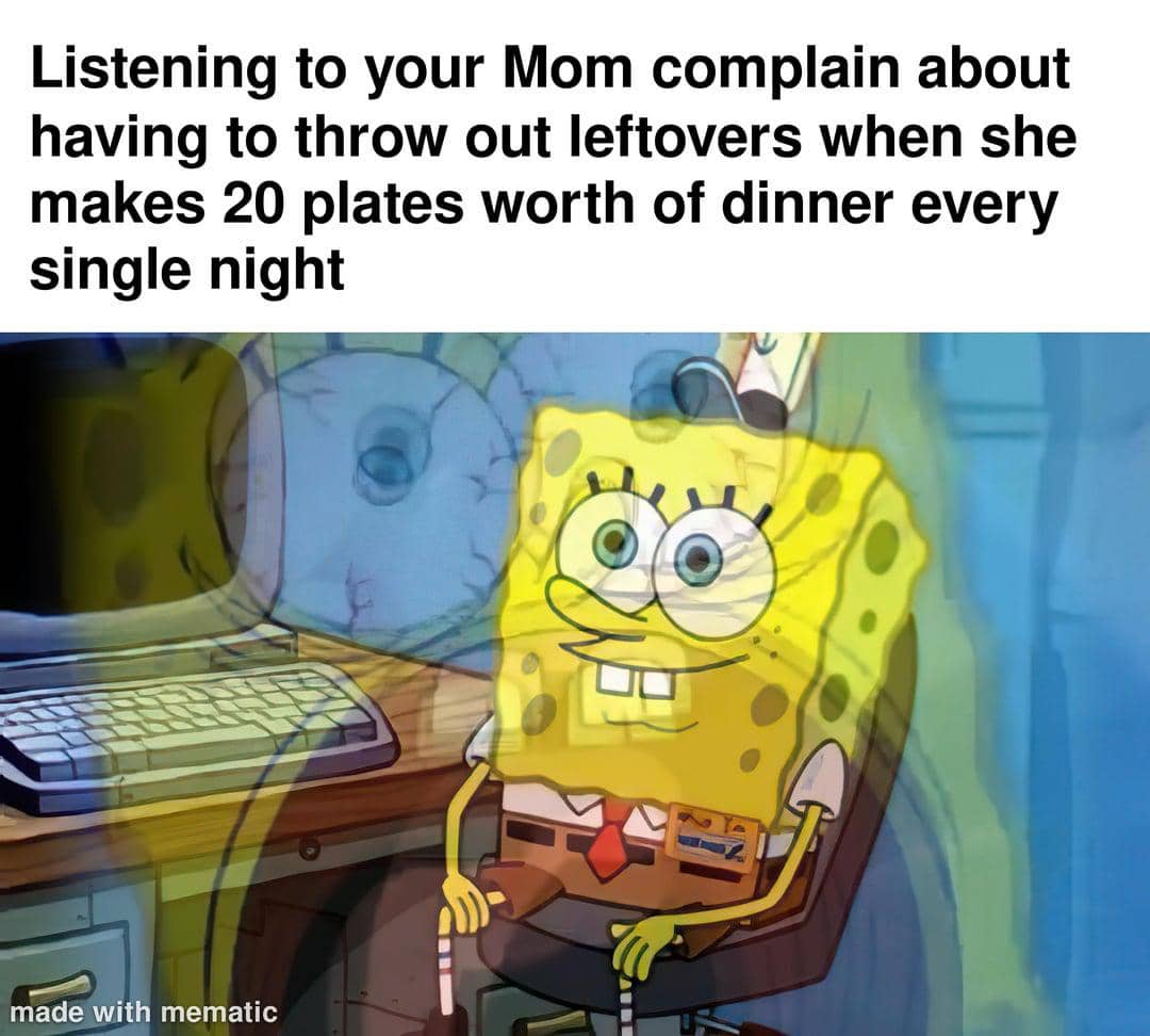 meme kartun tentang sisa makanan